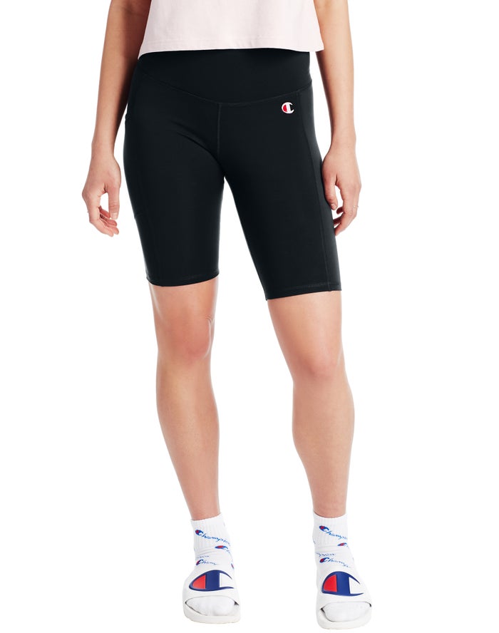 Pantalones Cortos Champion Mujer - High Rise Bike 9 Inseam ( Negras ) 0196435-SO